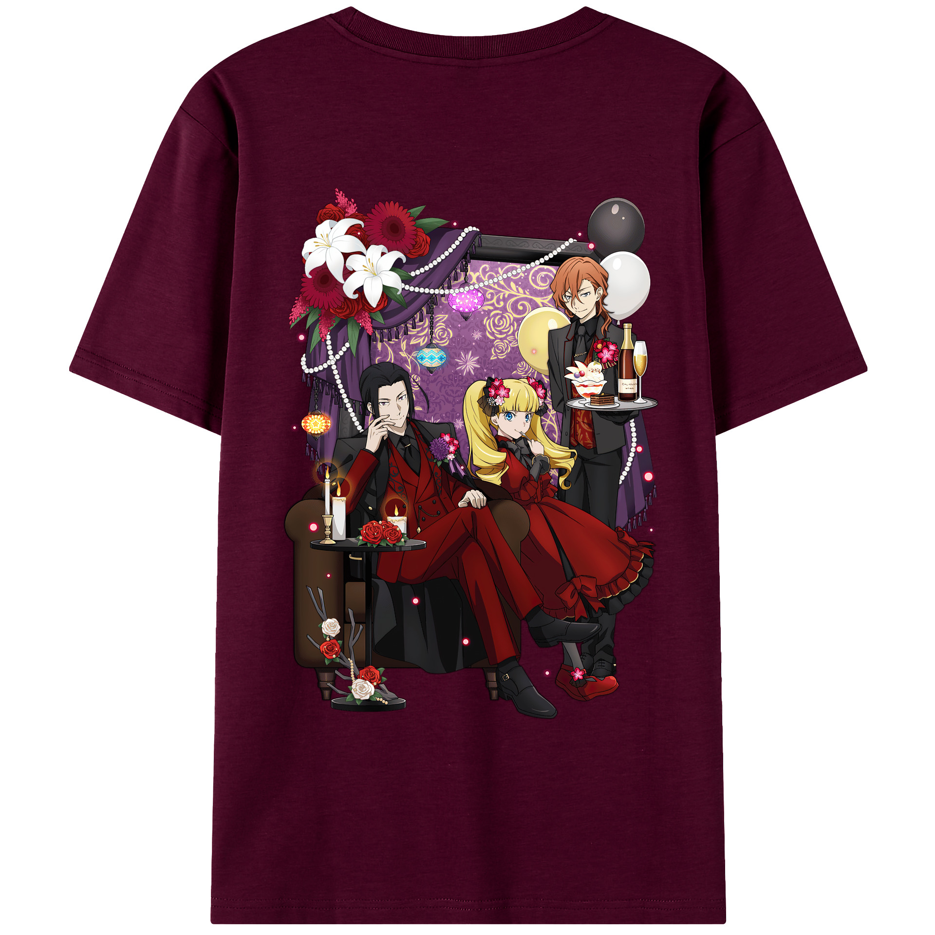 （画像用） 文豪ストレイドッグス Bungo Stray Dogs レディース半袖Tシャツ(バックプリント)